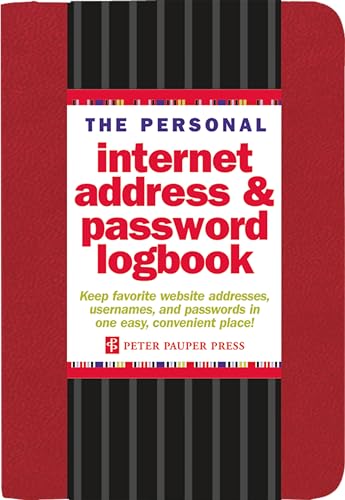 The Personal Internet Address & Password Logbook - Red von Peter Pauper Press